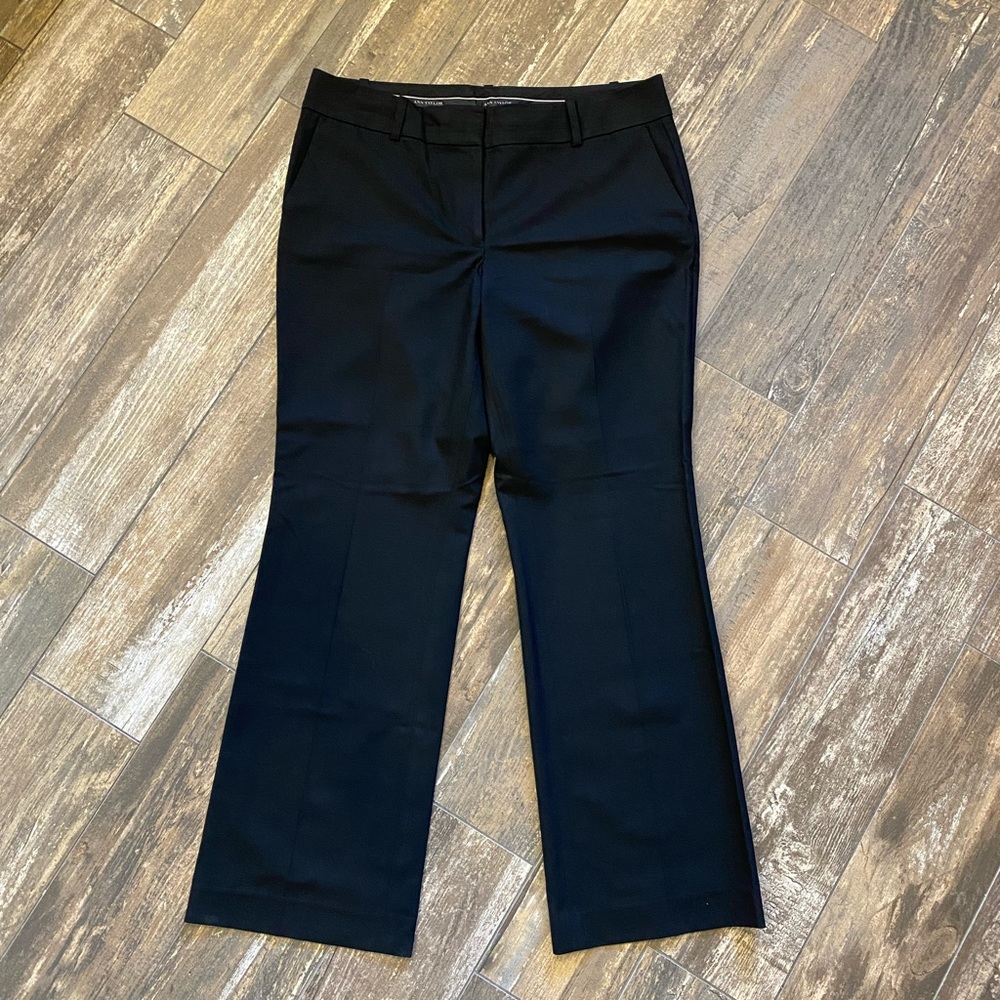 Ann Taylor Petite Trouser Pant - 12P - Black